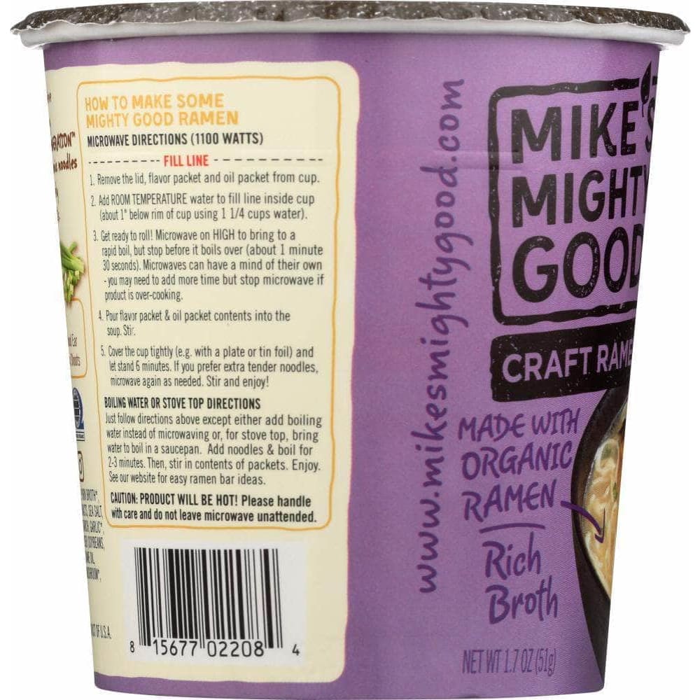Mikes Mighty Good Mikes Mighty Good Pork Tonkotsu Soup in Cup, 1.7 oz
