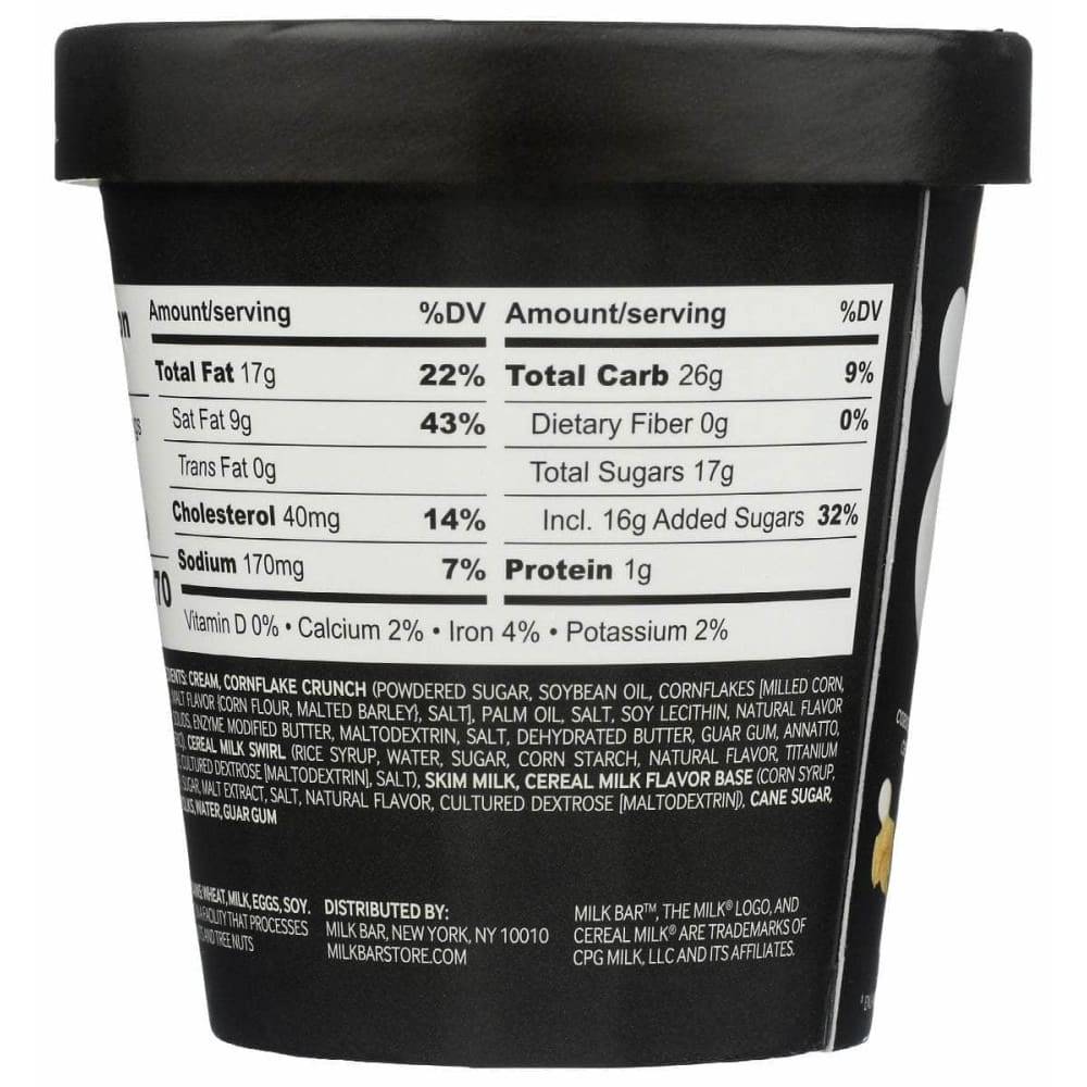 MILK BAR Grocery > Chocolate, Desserts and Sweets > Ice Cream & Frozen Desserts MILK BAR Ice Crm Cereal Mlk, 14 oz