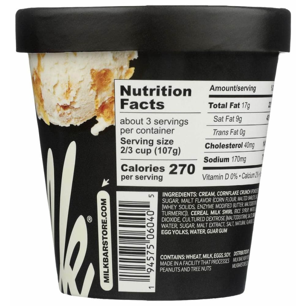 MILK BAR Grocery > Chocolate, Desserts and Sweets > Ice Cream & Frozen Desserts MILK BAR Ice Crm Cereal Mlk, 14 oz