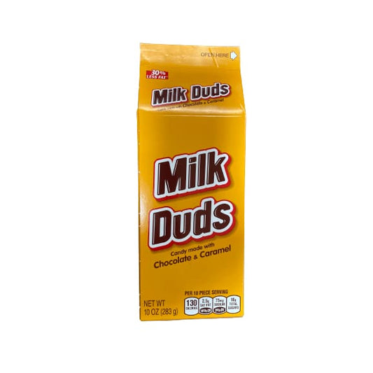 Milk Duds MILK DUDS, Chocolate and Caramel Candy, Movie Snack, 10 oz, Carton