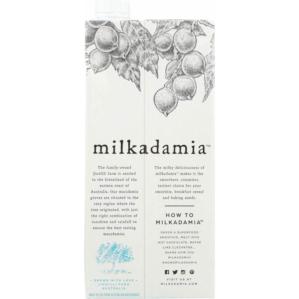 Milkadamia Milkadamia Unsweetened Macadamia Milk, 32 fo