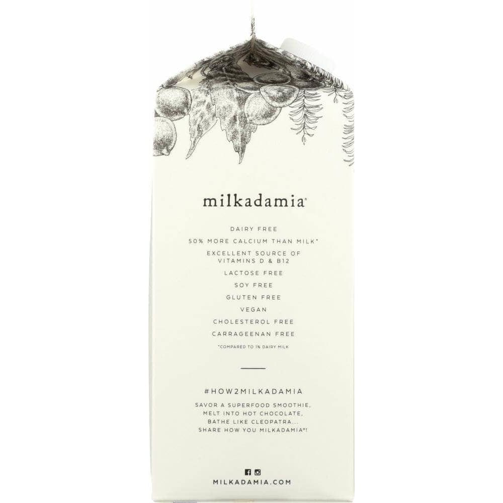 Milkadamia Milkadamia Milkadamia Unsweetened Vanilla, 64 oz
