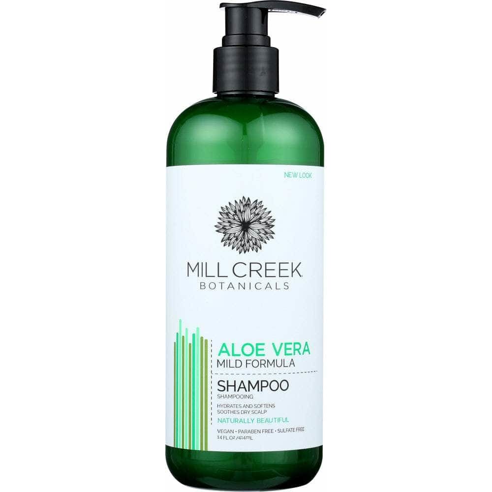 Millcreek Botanicals Mill Creek Aloe Vera Shampoo Mild Formula, 14 oz