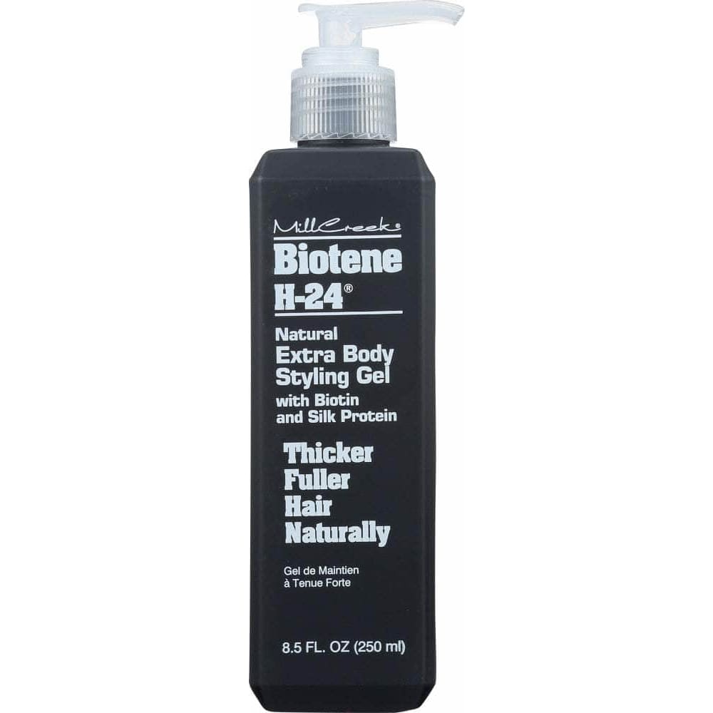 MILLCREEK BOTANICALS Mill Creek Biotene H-24 Natural Extra Body Styling Gel With Biotin & Silk Protein, 8.5 Oz