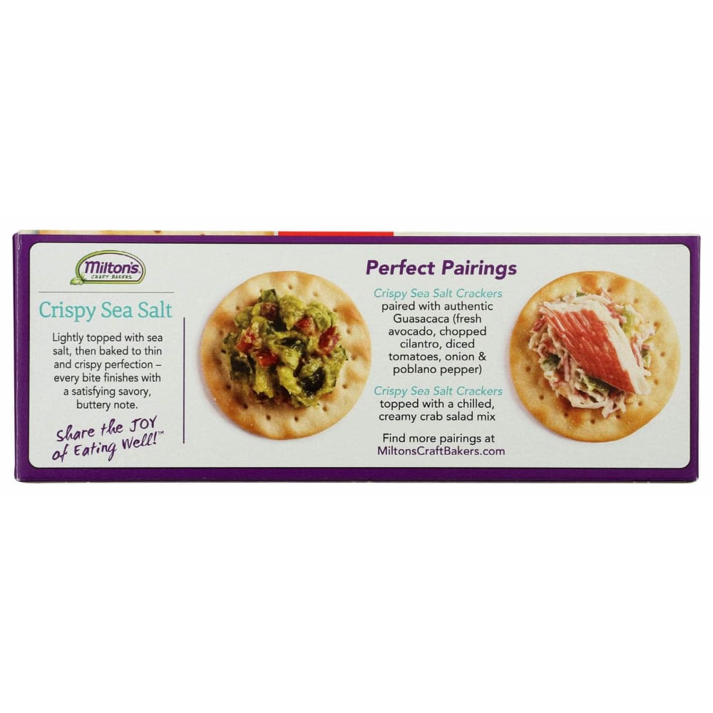 MILTONS Grocery > Snacks > Crackers MILTONS: Gourmet Crackers Crispy Sea Salt, 6.8 oz