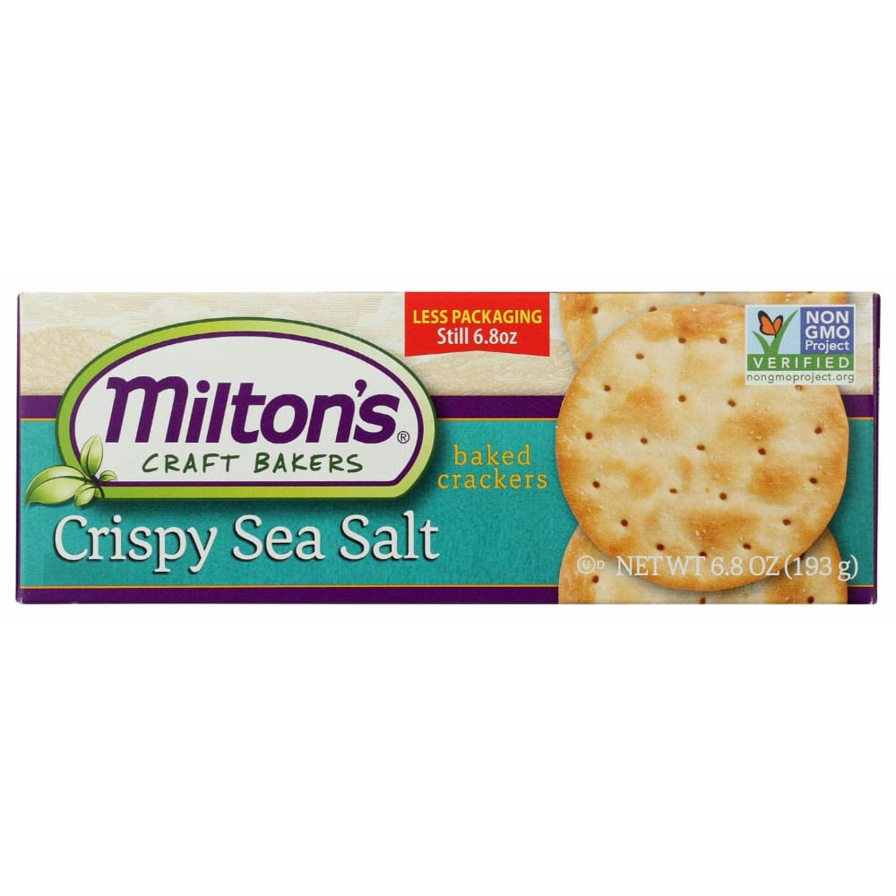 MILTONS Grocery > Snacks > Crackers MILTONS: Gourmet Crackers Crispy Sea Salt, 6.8 oz