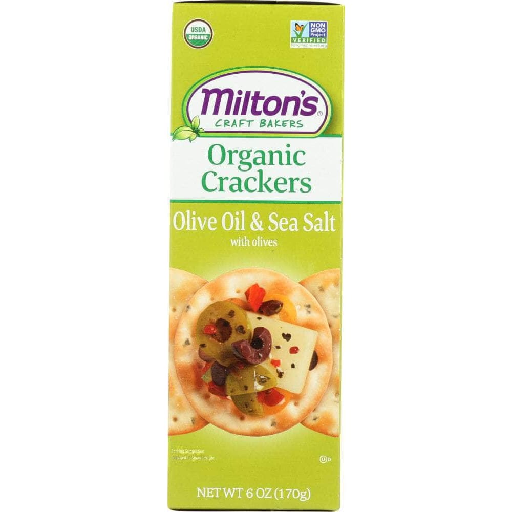 Miltons Craft Bakers Miltons Organic Olive Oil & Sea Salt Crackers, 6 oz