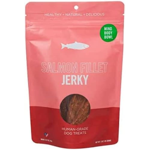 MIND BODY BOWL: Salmon Fillet Jerky Dog Treat 3 oz (Pack of 3) - MIND BODY BOWL