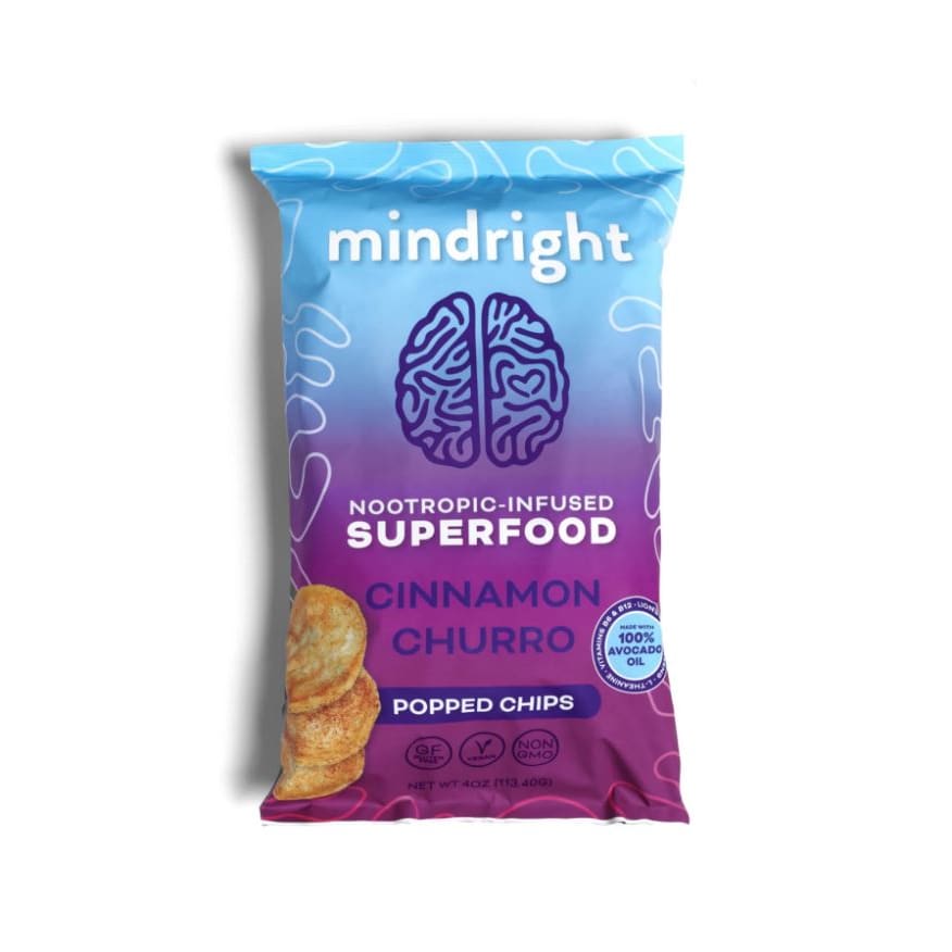 MINDRIGHT: Cinnamon Churro Popped Chips 4 oz - Grocery > Snacks > Chips - MINDRIGHT