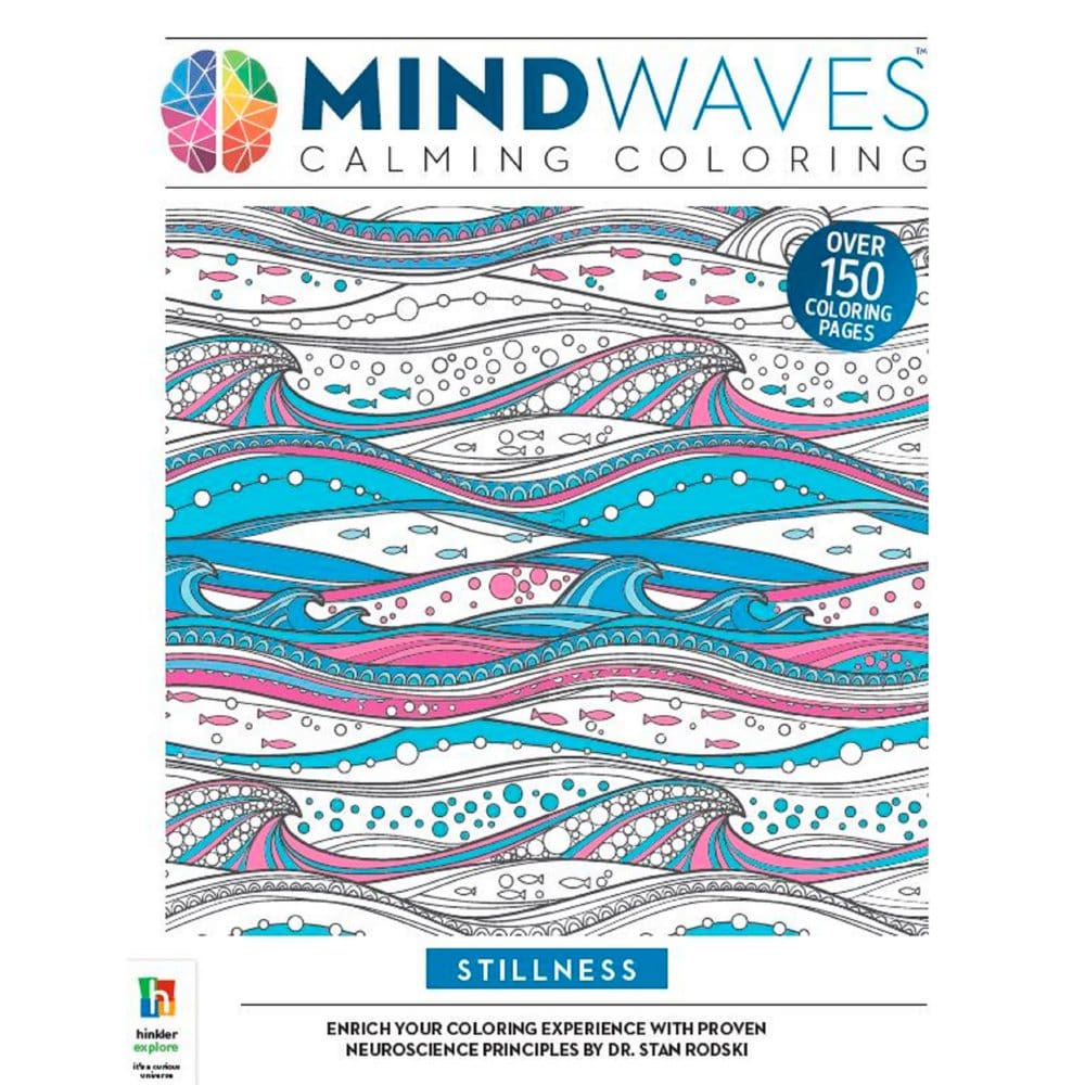 Mindwaves Calming Coloring Stillness - Activity & Workbooks - ShelHealth