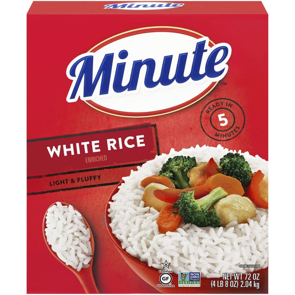 Minute Rice Instant Enriched Long Grain White Rice 72 oz. - Minute