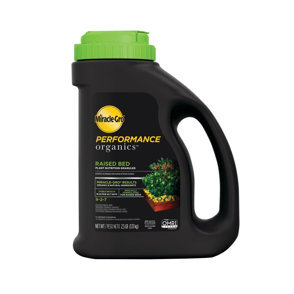 Miracle-Gro Performance Organics Raised Bed Plant Nutrition Granules 2.5 lbs. - Miracle-Gro