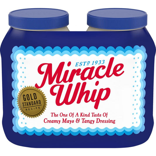 Miracle Whip Original Mayo-Like Dressing (30 oz. 2 pk.) (Pack of 2) - Condiments Oils & Sauces - Miracle