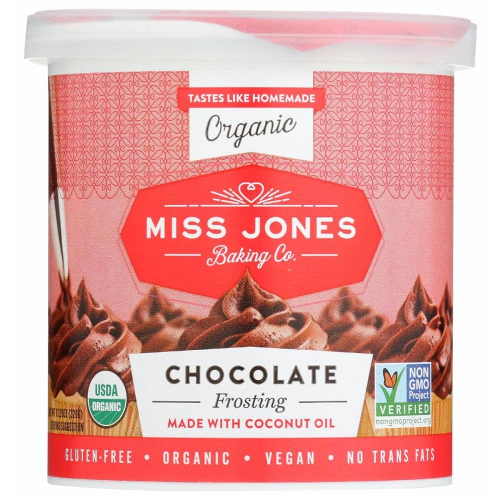 MISS JONES BAKING CO MISS JONES BAKING CO Frosting Chocolate Org, 11.29 oz