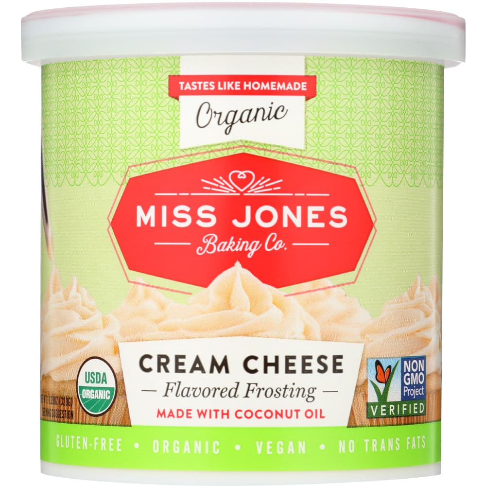 MISS JONES BAKING CO: Frosting Cream Cheese Organic 11.29 oz (Pack of 4) - Cheeses - MISS JONES BAKING