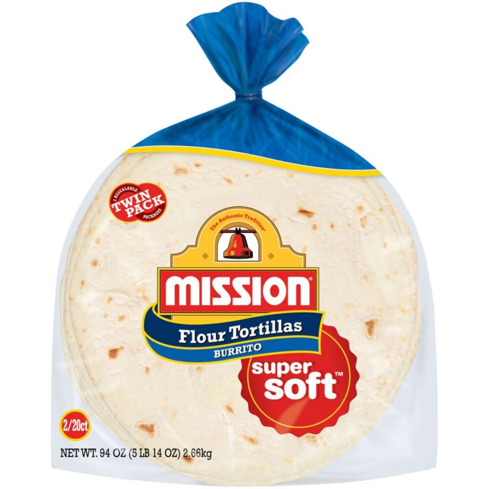 Mission Large Burrito Flour Tortillas (47 oz. 2 pk.) (Pack of 2) - Tortillas & Taco Shells - Mission