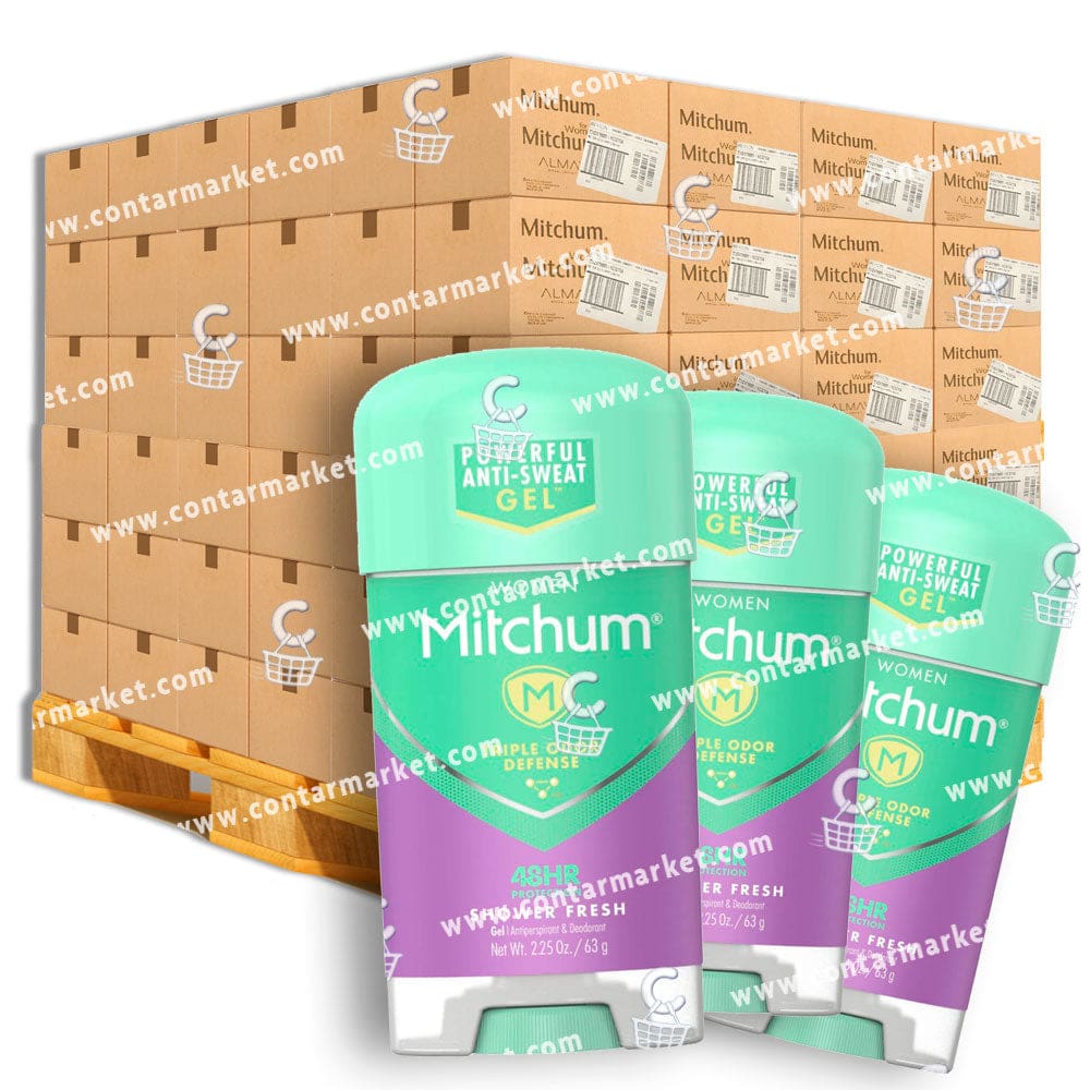 Mitchum Women Gel Antiperspirant Deodorant Shower Fresh - 2.25 Oz - 140 boxes per Pallet - Deodorant - Mitchum