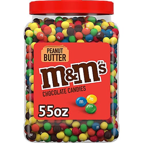 M&M’s Chocolate Candy Bulk Jar Peanut Butter Milk Chocolate Candy 62 oz. - Home/Grocery/Specialty Shops/Gaming Snacks/ - M&M’s