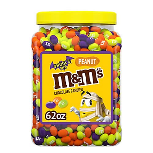 M&M’S Ghoul’s Mix Bulk Peanut Chocolate Halloween Candy Jar 62 oz. - Home/Clearance/Clearance Seasonal/ - M&M’s