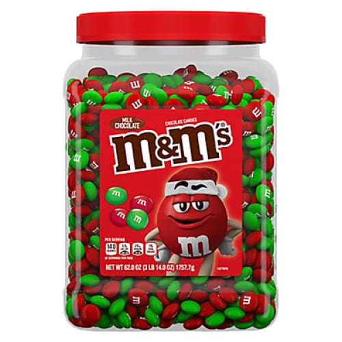 M&M’S Holiday Milk Chocolate Christmas Candy 62 oz. - Home/Grocery/Candy/Chocolate/ - M&M’s