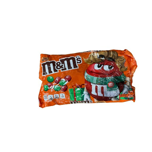 M&M’s Holiday Peanut Butter Chocolate Christmas Candy - 10 oz Bag - M&M’s