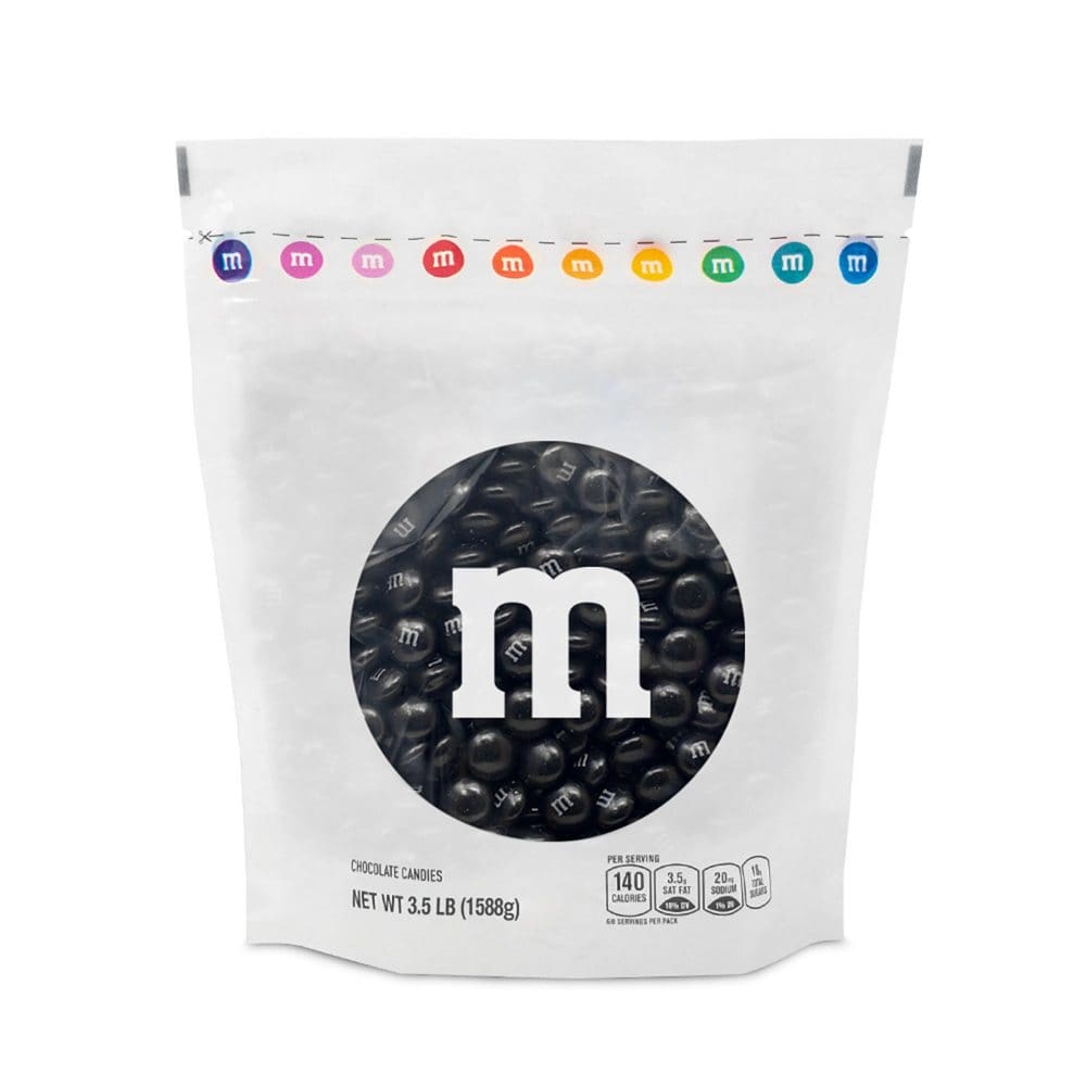 M&M’S Milk Chocolate Black Bulk Candy in Resealable Pack (3.5 lbs.) - Candy - M&M’S