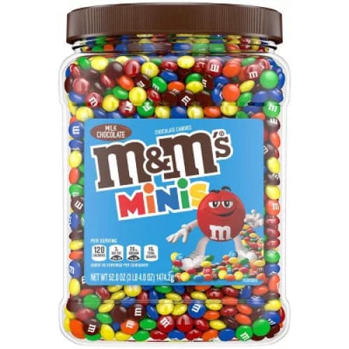 M&M’S Minis Milk Chocolate Candy Resealable Bulk Jar (52 oz.) - Chocolate - m&m