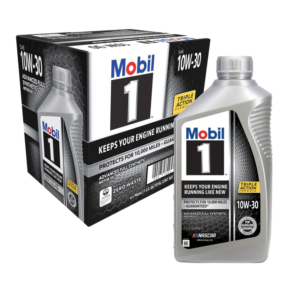 Mobil 1 10W-30 Motor Oil (6-pack 1 quart bottles) (Pack of []) - Savings & Clearance - Mobil