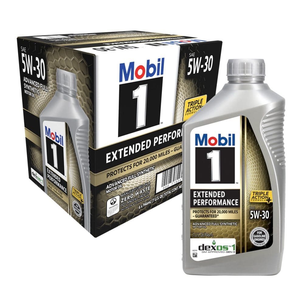 Mobil 1 Extended Performance Full Synthetic Motor Oil 5W-30 (6-pack 1 qt bottles) - Mobil 1 - ShelHealth