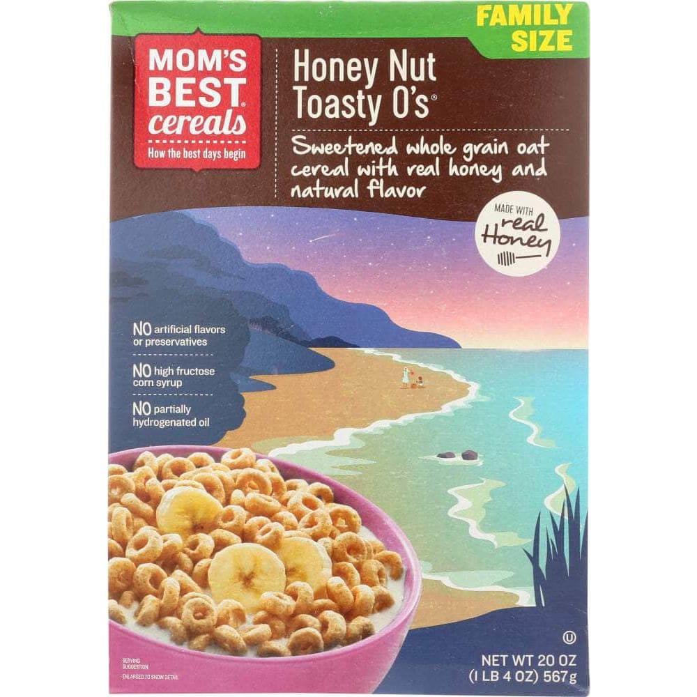 Moms Best Cereals Mom's Best Cereals Toasty O's Cereal Honey Nut, 20 oz