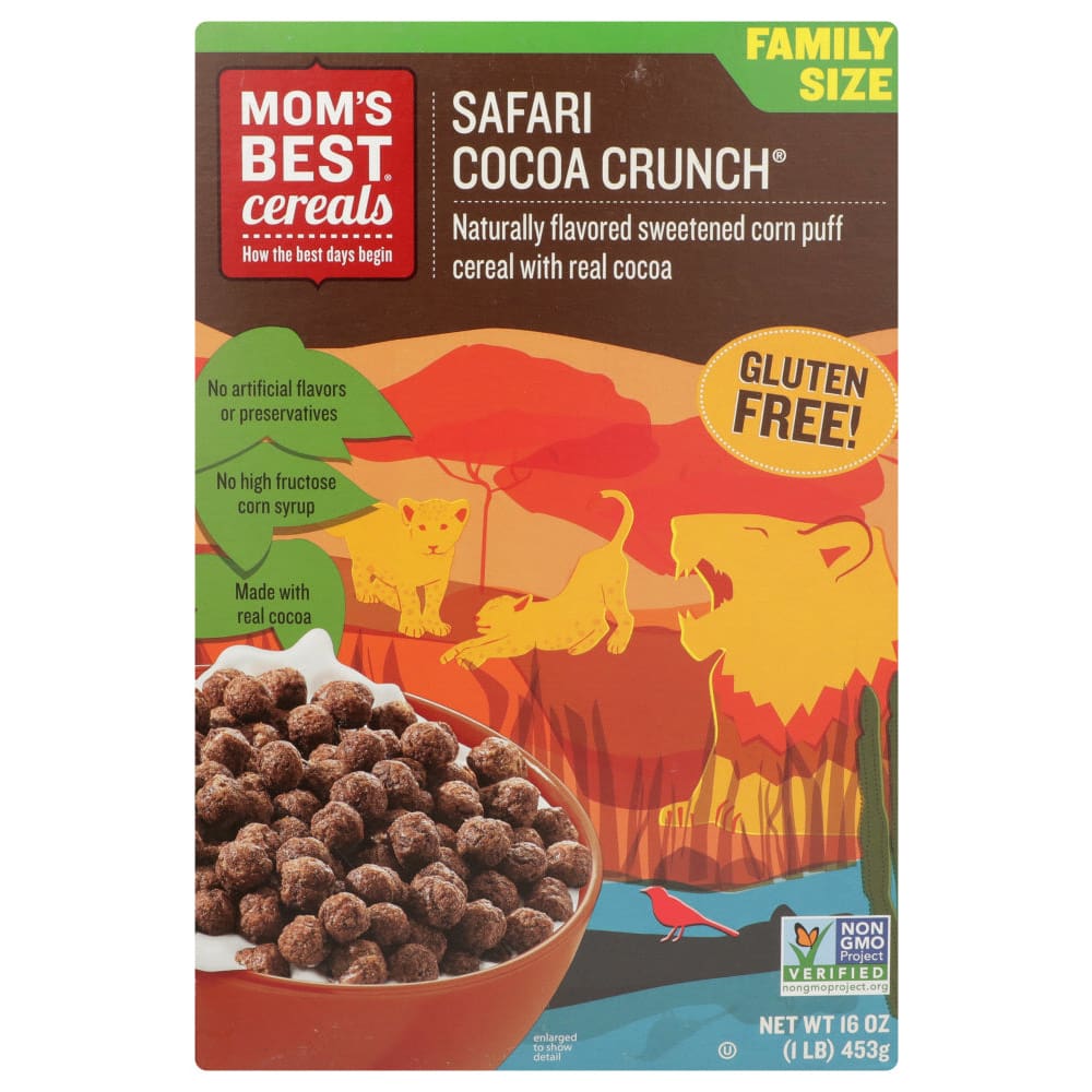 MOMS BEST: Safari Cocoa Crunch Cereal 16 oz (Pack of 4) - Grocery > Breakfast > Breakfast Foods - MOMS BEST