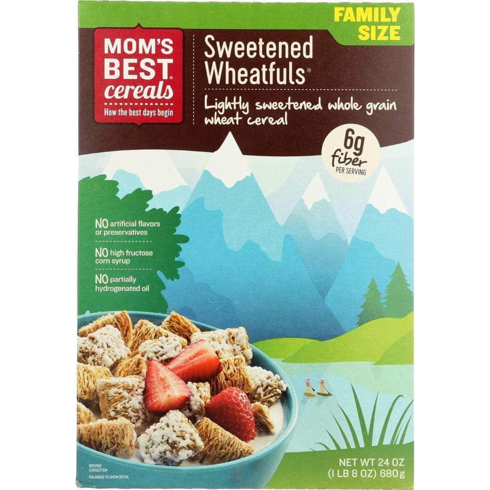 Moms Best Cereals Moms Best Sweetened Wheat-Fuls Whole Grain Cereal, 24 oz