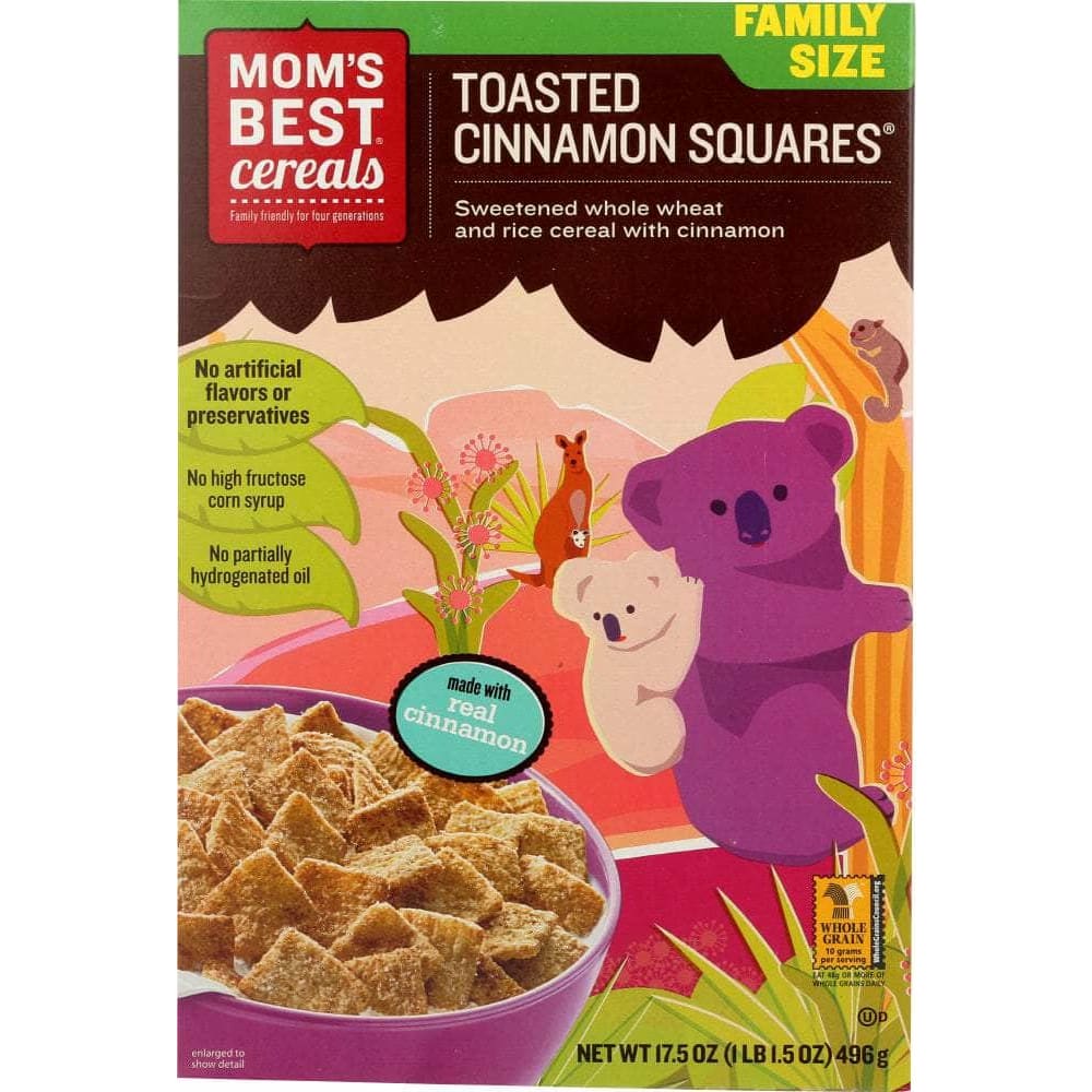 Moms Best Cereals Moms Best Toasted Cinnamon Squares Cereal, 17.5 oz