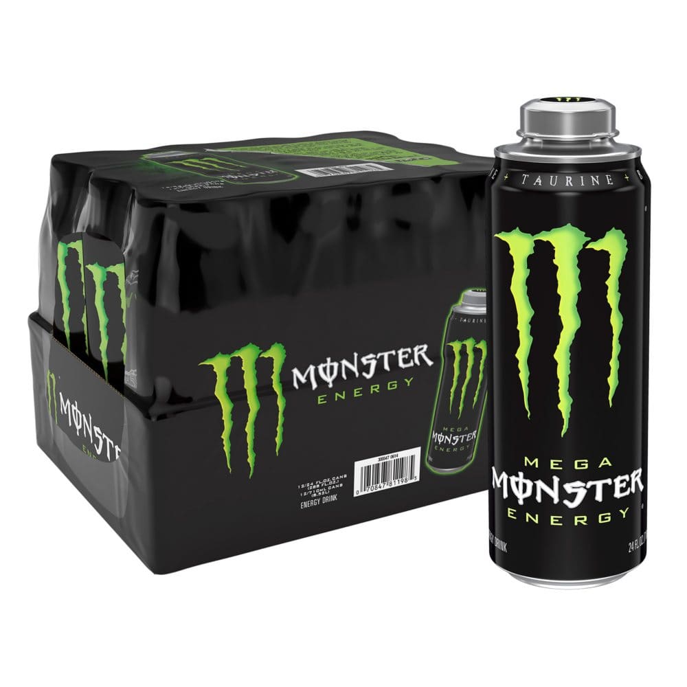 Monster Energy Mega Can Original (24 oz. 12 pk.) - Energy Drinks - Monster