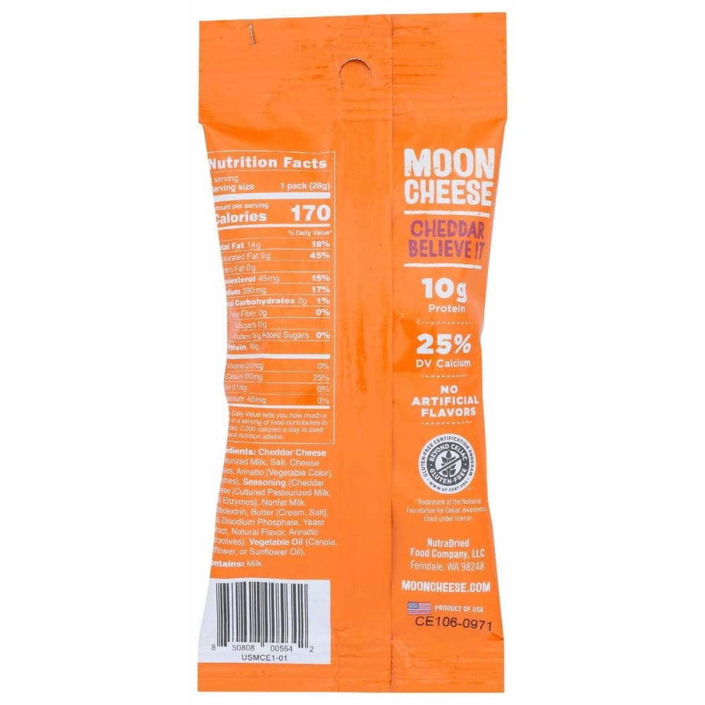 MOON CHEESE Moon Cheese Cheddar Believe It, 1 Oz