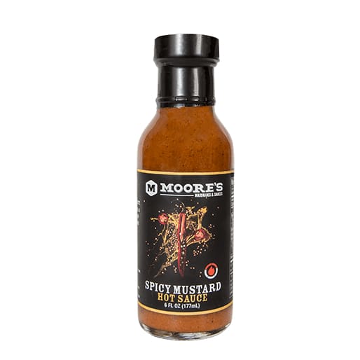 MOORE MOORE Sauce Mustard Tangy Hot, 6 oz