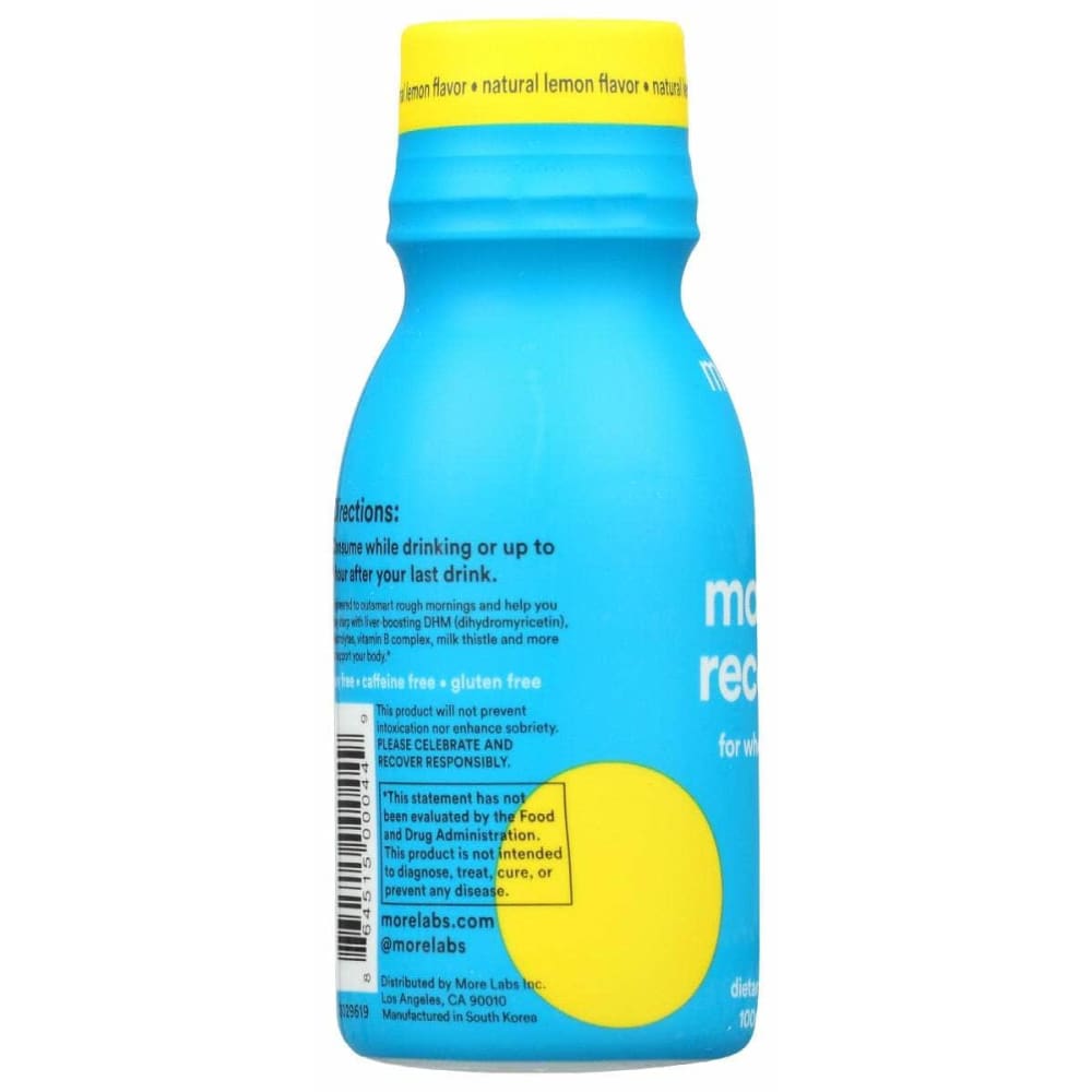 MORE LABS More Labs Shot Morning Recovery Lemon, 3.4 Fo
