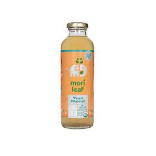 MORI LEAF: Tea Peach Moringa Iced Org 16 FO (Pack of 5) - Grocery > Beverages > Coffee Tea & Hot Cocoa - MORI LEAF