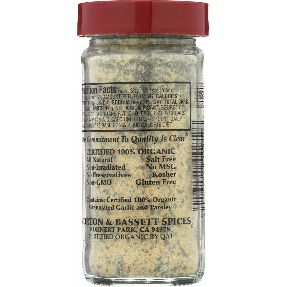 Morton & Bassett Morton & Bassett Organic Granulated Garlic With Parsley, 2.6 oz