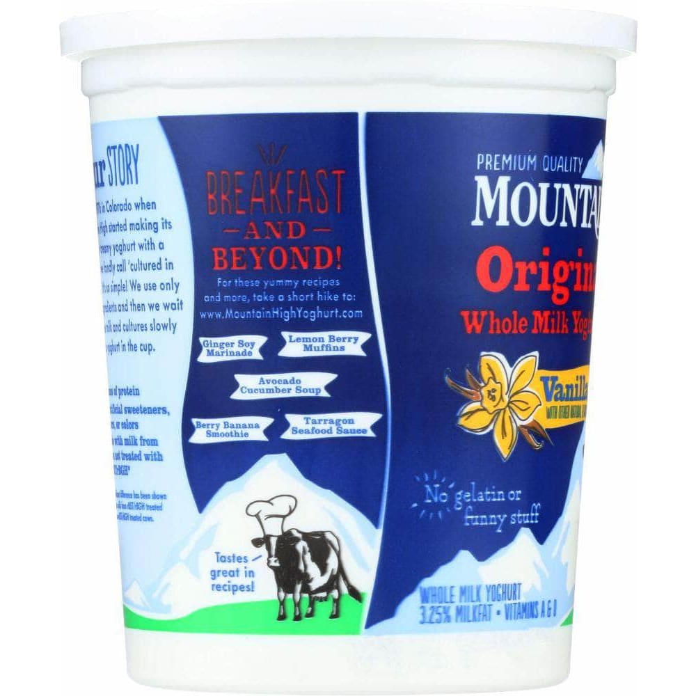 Mountain High Mountain High Original Whole Milk Vanilla Yoghurt, 32 oz