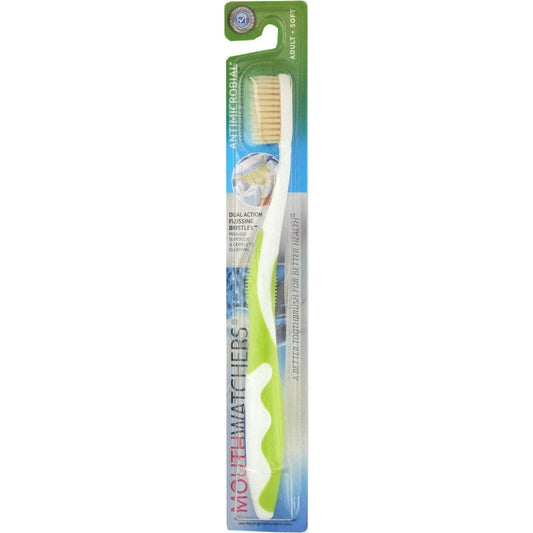 DOCTOR PLOTKAS Mouth Watchers Toothbrush Adult Manual Green, 1 Ea