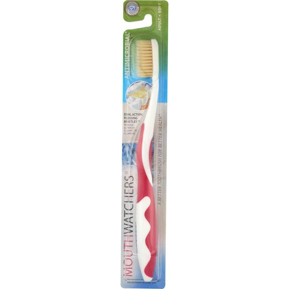 DOCTOR PLOTKAS Mouth Watchers Toothbrush Adult Manual Red, 1 Ea