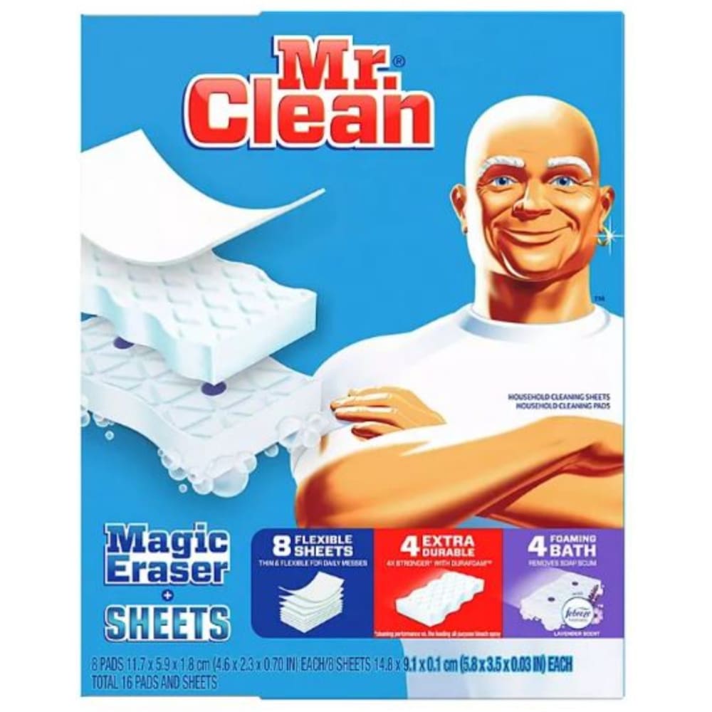 Mr. Clean Magic Eraser Sponges + Sheets Variety Pack (16 ct.) - All Purpose Cleaners - Mr Clean Magic