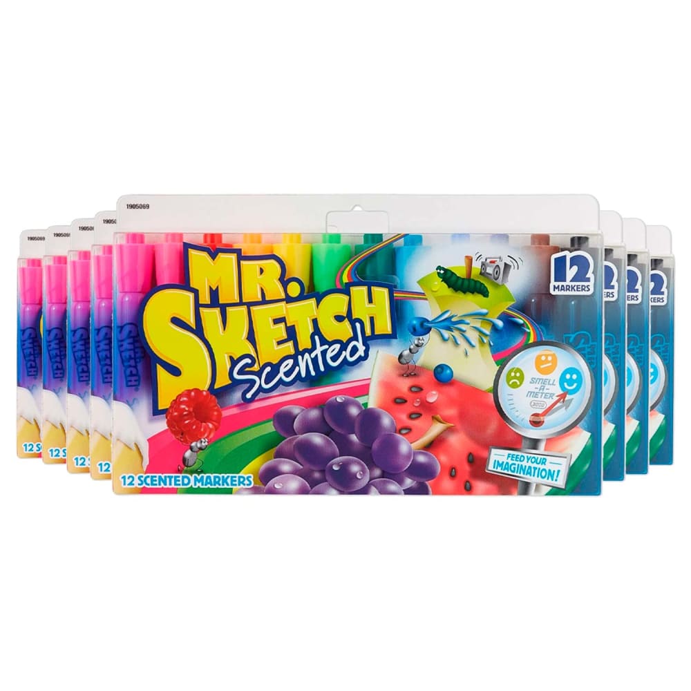 Mr. Sketch Scented Markers Chisel Tip Bulk - 8 Pack - 12 ct Each - Markers - Mr. Sketch