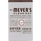 Mrs Meyers Clean Day Mrs Meyers Clean Day Dryer Sheets Lavender Scent, 80 Sheets