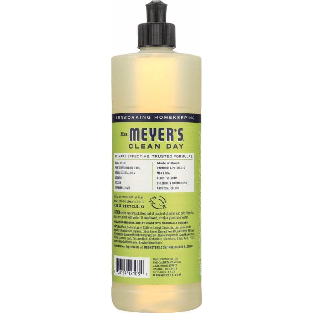Mrs Meyers Clean Day Mrs Meyers Clean Day Liquid Dish Soap Lemon Verbena Scent, 16 oz