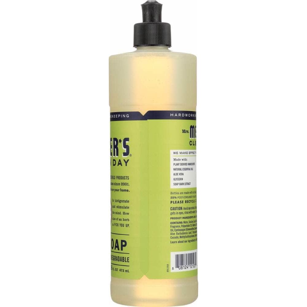 Mrs Meyers Clean Day Mrs Meyers Clean Day Liquid Dish Soap Lemon Verbena Scent, 16 oz