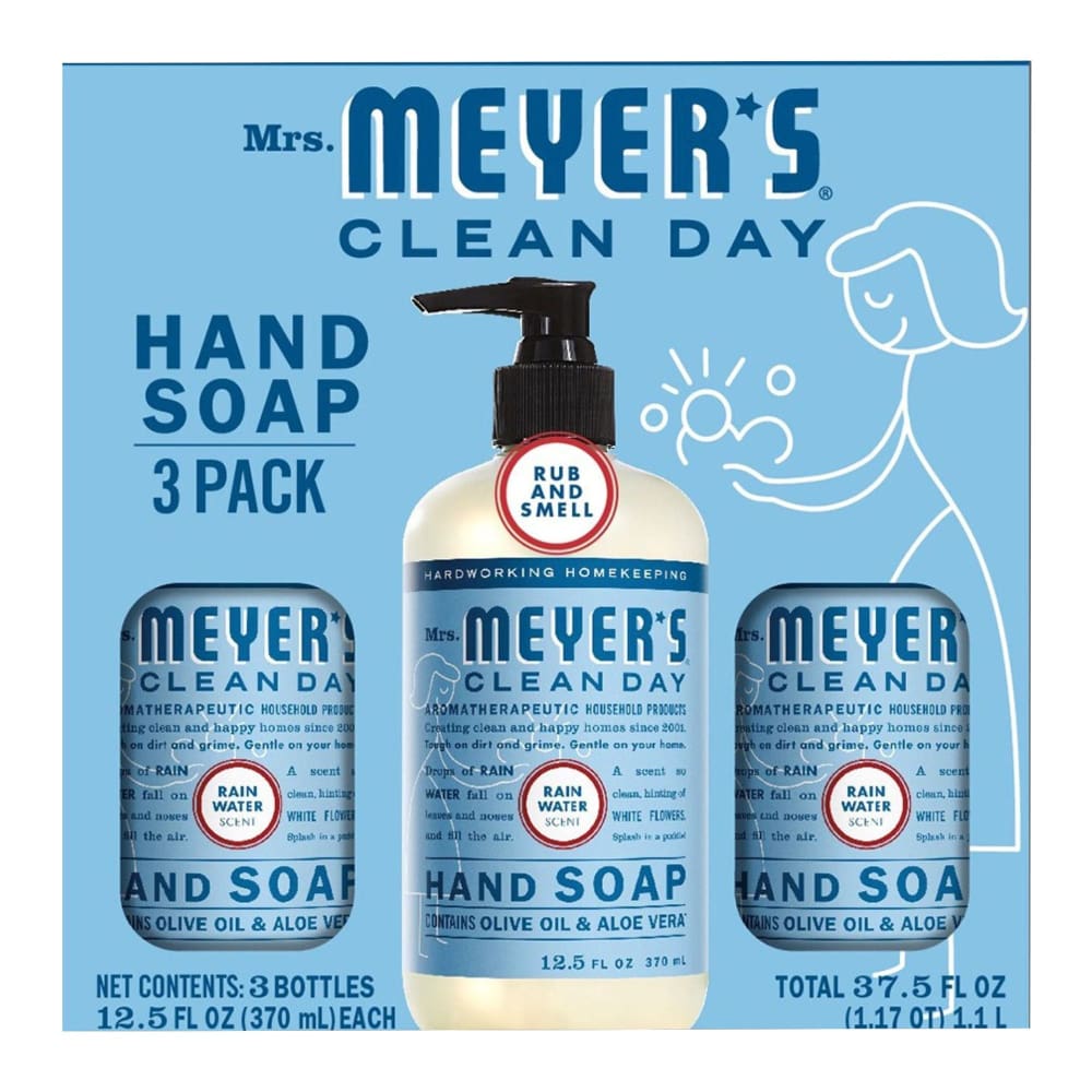 Mrs. Meyer’s Clean Day Liquid Hand Soap Rain Water Scent Bottle 3 pk./12.5 oz. - Mrs.