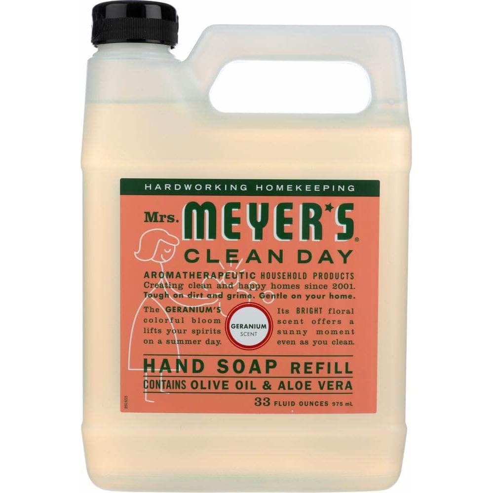 Mrs Meyers Clean Day Mrs. Meyer'S Clean Day Liquid Hand Soap Refill Geranium Scent, 33 oz