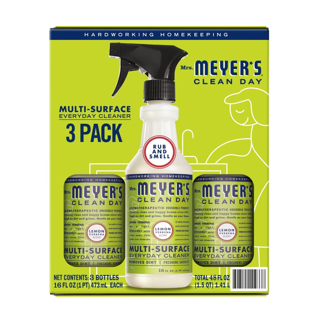 Mrs. Meyer’s Clean Day Mrs. Meyer’s Clean Day Multi-Surface Everyday Cleaner - Lemon Verbena Scent 3 pk./16 oz. - Home/Grocery Household &